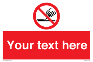 Custom prohibition Do not use for face grinding